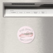 Personalisiert Pink Ballet Showstudio Lehrer Magnet (In Situ (Geschirrspüler))