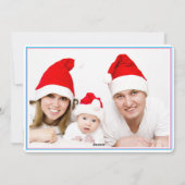 Personalisiert Pink Blue Christmas Nutcracker Feiertagskarte (Rückseite)