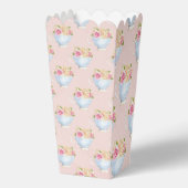 Personalisiert Pink Boho Florals Popcorn Box Geschenkschachtel (Rückseite)