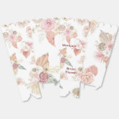 Personalisiert Pink Boho Florals Popcorn Box Geschenkschachtel (Ungeklappt)