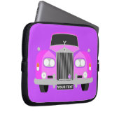 Personalisiert Pink British Classic Limousine Laptopschutzhülle (Vorne Rechts)