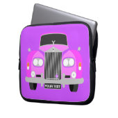 Personalisiert Pink British Classic Limousine Laptopschutzhülle (Vorderseite Links)