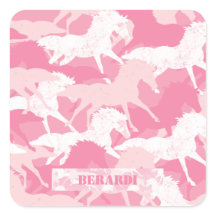 Personalisiert Pink Camouflage Horse Camouflage