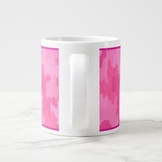 Personalisiert Pink Camouflage Tasse (Rückseite)