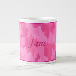 Personalisiert Pink Camouflage Tasse