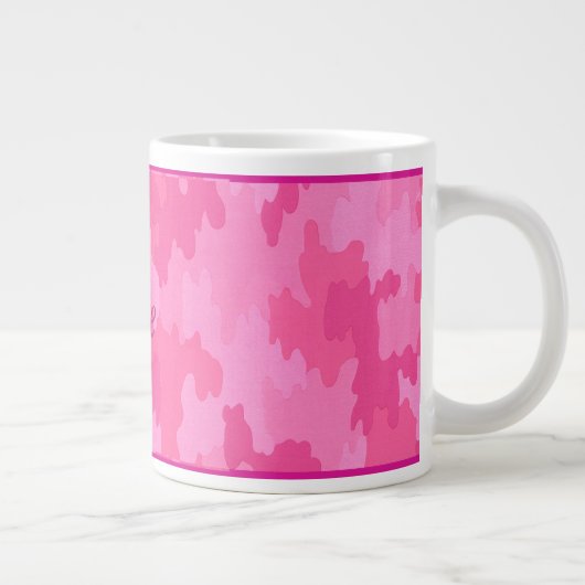 Personalisiert Pink Camouflage Tasse (Rechts)