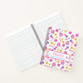 Personalisiert Pink Cheerleader Megaphon Notizblock (Innenseite)