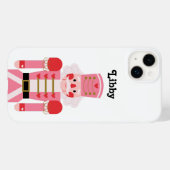 Personalisiert Pink Christmas Nutcracker White Case-Mate iPhone Hülle (Rückseite (Horizontal))