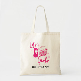 Personalisiert Pink Cowgirl Go Girls Tragetasche