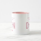 Personalisiert Pink DON Director of Nursing Tasse (Zentrum)