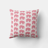 Personalisiert Pink Elephant Baby Kissen (Rückseite)