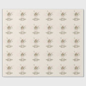 Personalisiert Pink Fairy Erster Geburtstag Party Geschenkpapier (Flach)