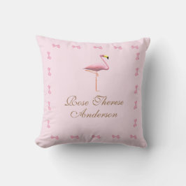 Personalisiert Pink Flamingo Themed Kissen