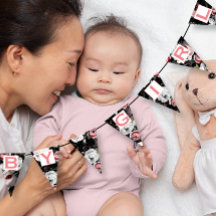 Personalisiert Pink Floral Patten Baby Girl