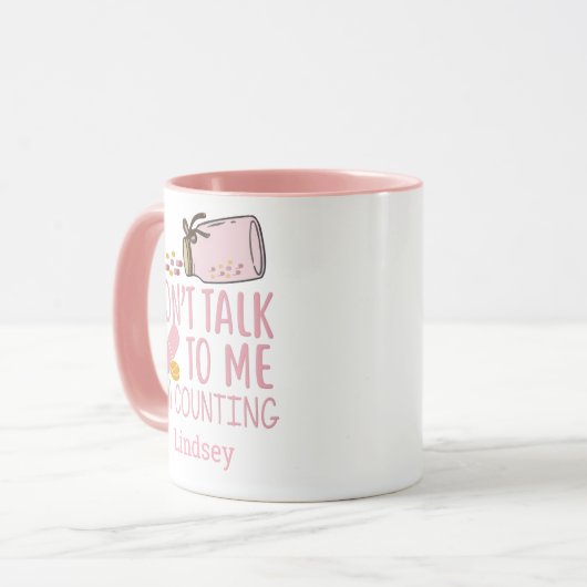 Personalisiert Pink Funny Pharmaceuticals/ Tech Co Tasse (Vorderseite Links)