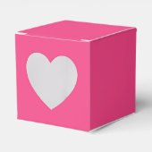 Personalisiert Pink Gefälligkeitsboxen - Herz 2x2x Geschenkschachtel (Vorderseite)