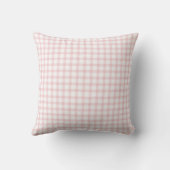 Personalisiert Pink Gingham Pillow | Alberne Gänse Kissen (Rückseite)