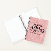 Personalisiert Pink Glitzer - Ihr Name Notizblock (Innenseite)