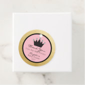 Personalisiert Pink Gold Princess Baby Dusche Geschenkanhänger (Beispiel)