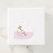 Personalisiert Pink Gold Vielen Dank Drehbuch Hoch Geschenkanhänger (Beispiel)