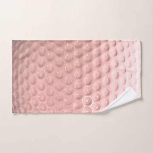 Personalisiert Pink Golf Ball Sport Badhandtuch Set (Handtuch)