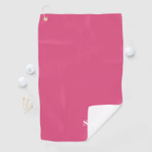 Personalisiert Pink Golf Handtuch (Insitu)