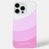 Personalisiert Pink Gradient Moderner Name Niedlic Case-Mate iPhone Hülle (Rückseite)