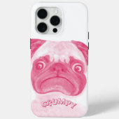 Personalisiert PINK Grumpy Puggy Case-Mate iPhone Hülle (Rückseite)