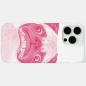 Personalisiert PINK Grumpy Puggy Case-Mate iPhone Hülle (Rückseite (Horizontal))
