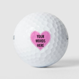 Personalisiert-Pink-Herz-Golfbälle Golfball