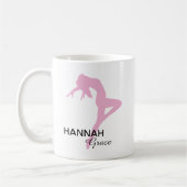 Personalisiert Pink Jazz Dancer Kaffeetasse (Links)