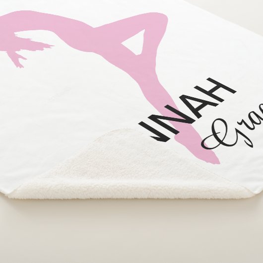 Personalisiert Pink Jazz Dancer Sherpadecke (3/4)