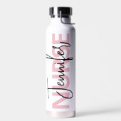Personalisiert-Pink-Krankenschwester-Typografie Trinkflasche (Links)