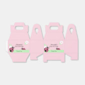 Personalisiert Pink Ladybug Babydusche Geburtstag Geschenkschachtel (Ungefaltet)