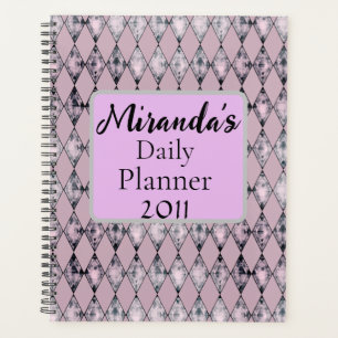 Personalisiert Pink Lavender Harlequin Planer