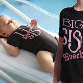 Personalisiert Pink Lil Sis Romper Baby Strampler