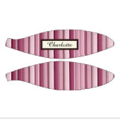 Personalisiert Pink Mauve Stripes Mini Basketball (Panele)