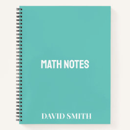 Personalisiert Pink Moderne Schulmathematik Hinwei Notizblock