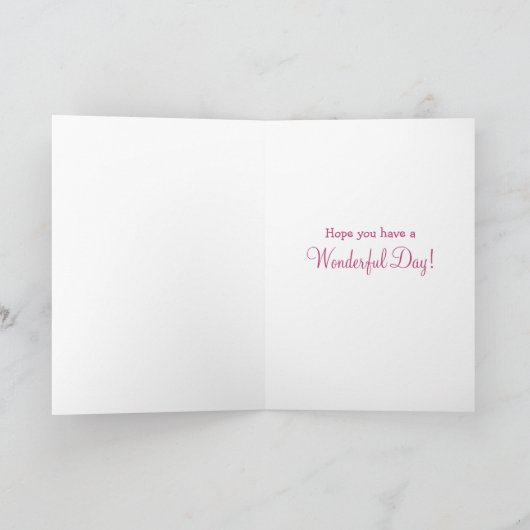 Personalisiert Pink Owl Happy Birthday Card Schwes Karte (Innenseite)