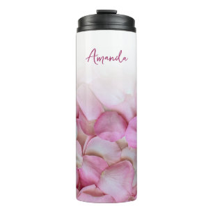 PERSONALISIERT PINK PETALS THERMALTUMBLER THERMOSBECHER