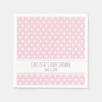 Personalisiert Pink Polka Dot Baby Dusche