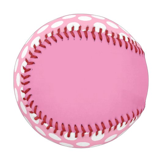 Personalisiert Pink Polka Dot Baseball (Vorderseite Links)