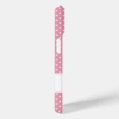 Personalisiert Pink Polka Dot Case-Mate iPhone Hülle (Rückseite / Rechts)