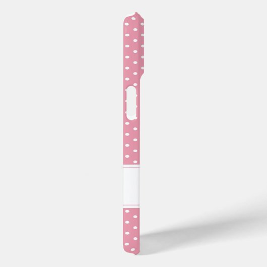 Personalisiert Pink Polka Dot Case-Mate iPhone Hülle (Rückseite / Rechts)