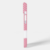 Personalisiert Pink Polka Dot Case-Mate iPhone Hülle (Rückseite / Links)
