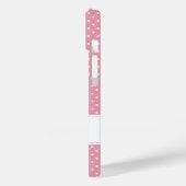 Personalisiert Pink Polka Dot Case-Mate iPhone Hülle (Rückseite / Links)