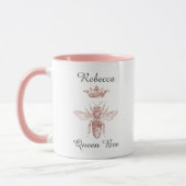 Personalisiert Pink Queen Bee mit Krone Tasse (Links)