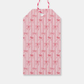 Personalisiert Pink Red Whimsical Danke Geschenkanhänger (Rückseite)