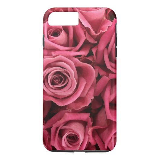 Personalisiert Pink Roses anpassen Case-Mate iPhone Hülle (Rückseite)