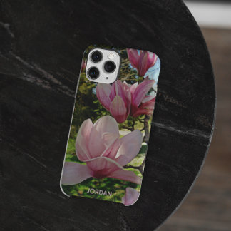 Personalisiert Pink Saucer Magnolia Blossom Case-Mate iPhone 14 Hülle